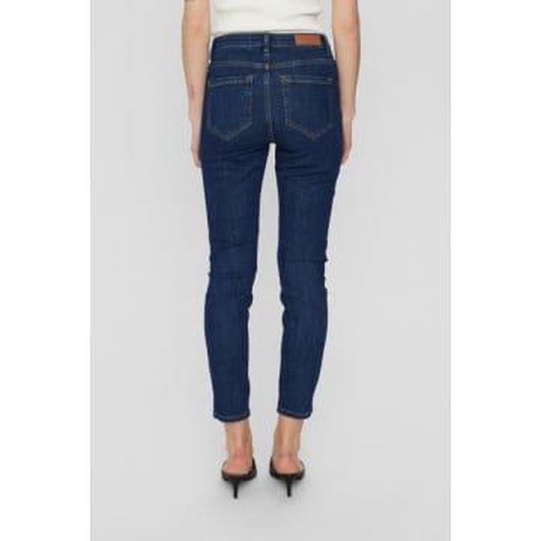 Nusidney Dark Blue Cropped Denim Jeans