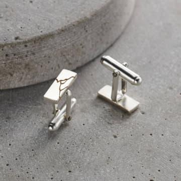 Kintsugi Cufflinks Sterling Silver