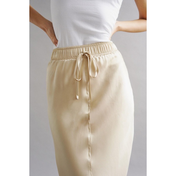 Ella Silk Skirt - Sand