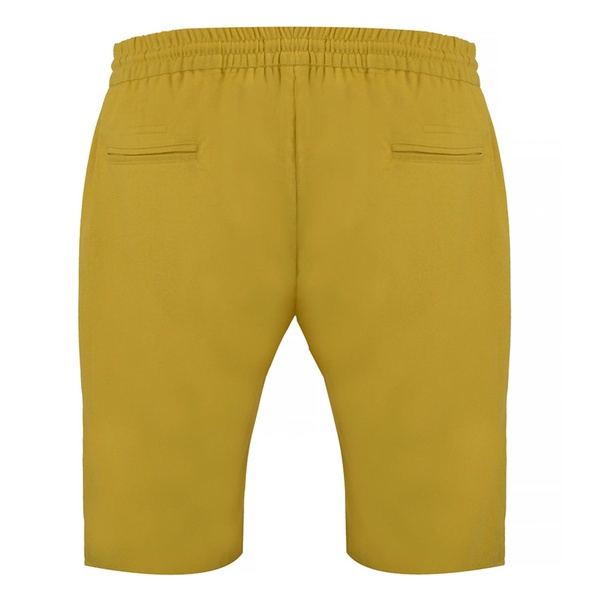 Kingston Linen Blend Shirt And Short Set - Mustard