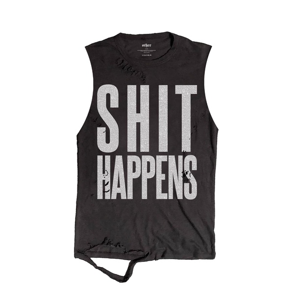 Shit Happens Thrasher Tank | Black