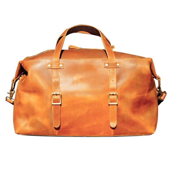 Large Genuine Leather Holdall