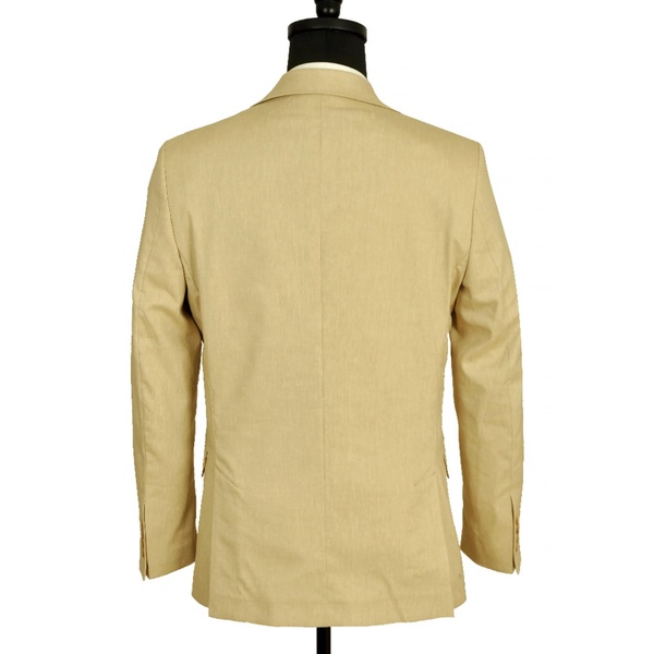 Hugo Linen Single Breasted Suit - Sand