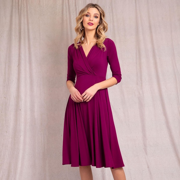 Annie Dress In Plum Wine