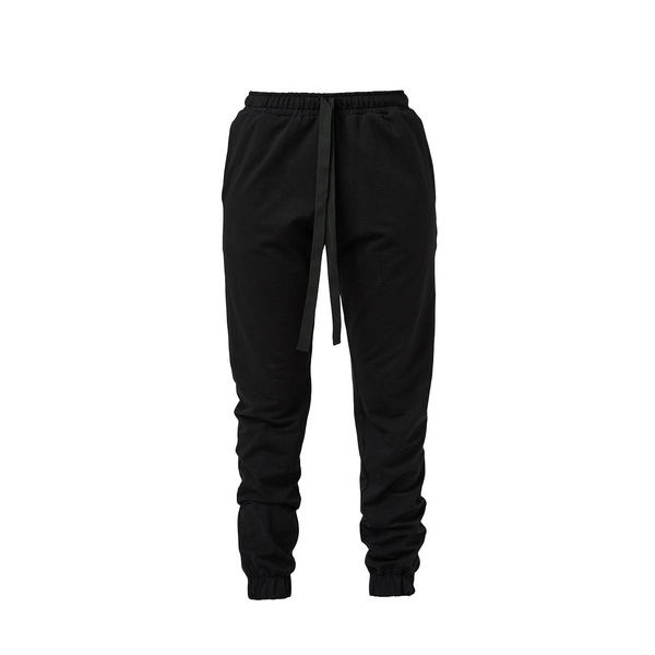 Black Cotton Slim Joggers