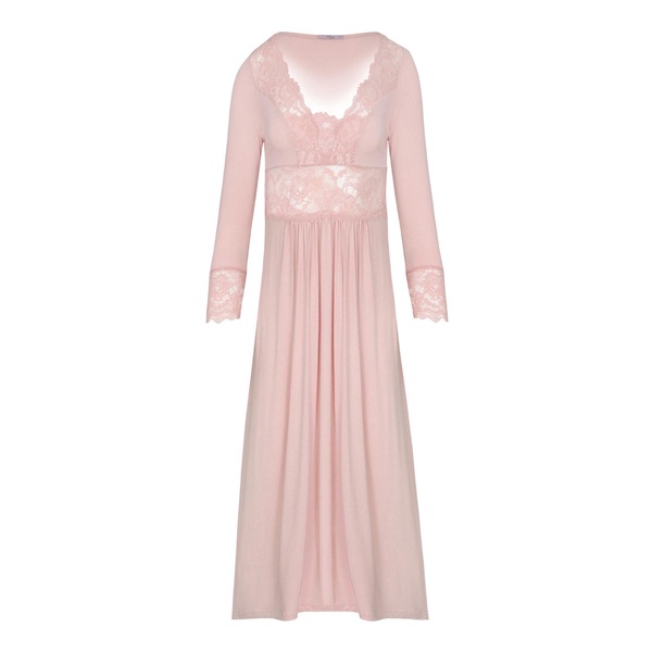 Maxi Viscose Nightgown - Rose Gold