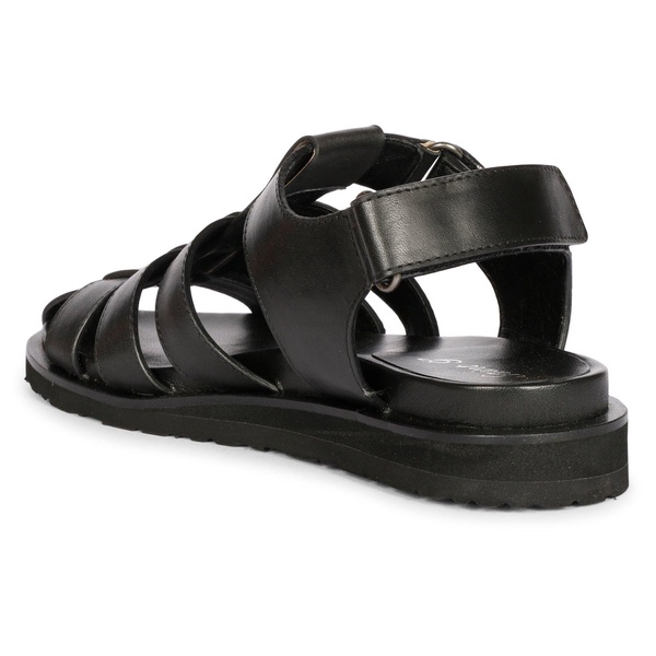 Neive Black - Flat Sandals