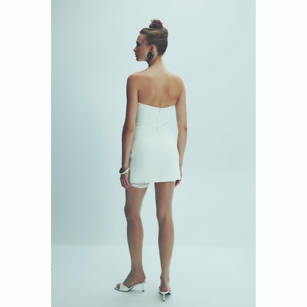 Miora Crepe Mini Dress In Vanilla Ice