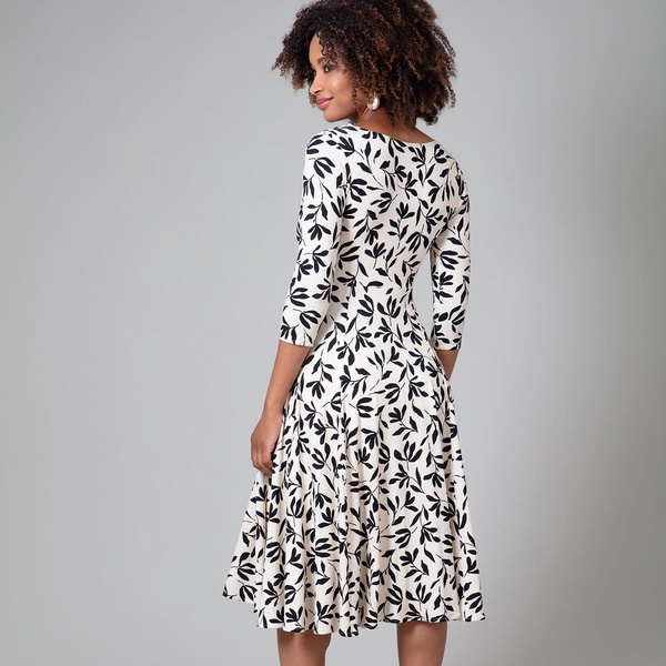 Annie Dress In Monochrome Black