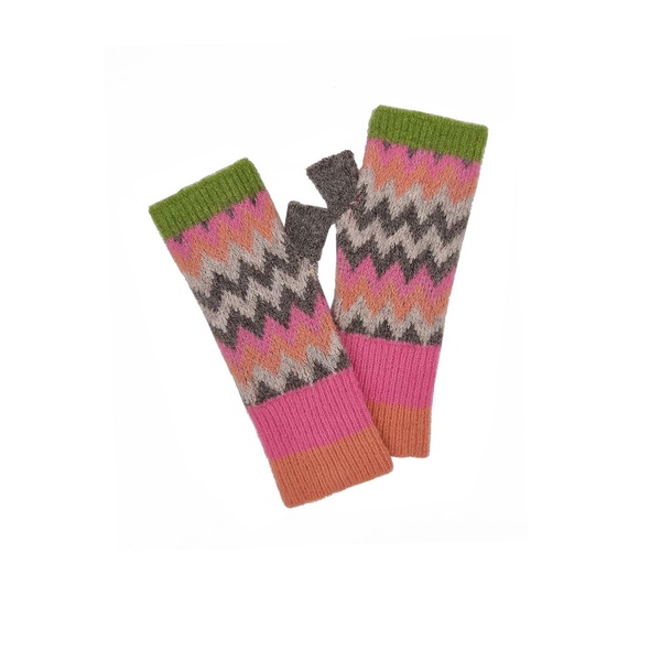 Dora Chevron Wrist-Warmer InPink Mix