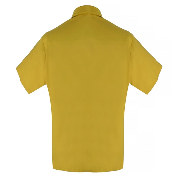 Kingston Linen Blend Shirt And Short Set - Mustard