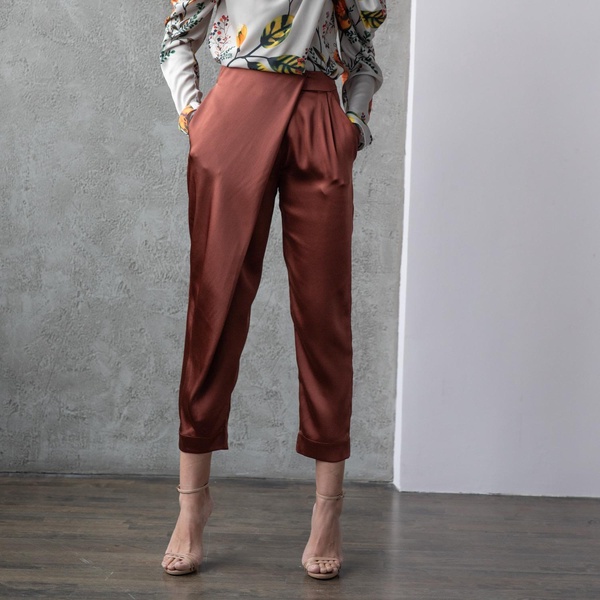 Cristal Wrap Pants Bronze