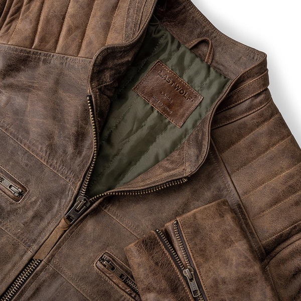 Death Valley Racer Leather Jacket- Brown