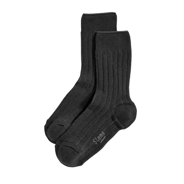 Lux Cashmere Wool Crew Socks Gift Box - Black