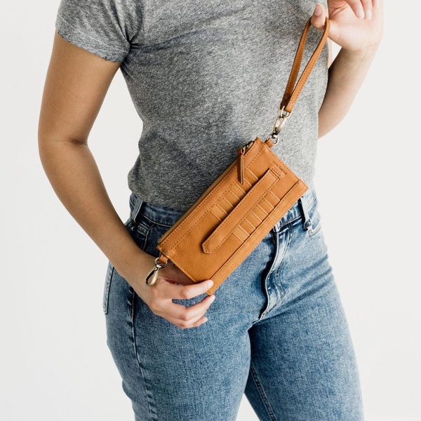 Evelyn Wristlet Wallet - Whisky