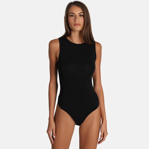 Tanktop Sleeveless Bodysuit - Black