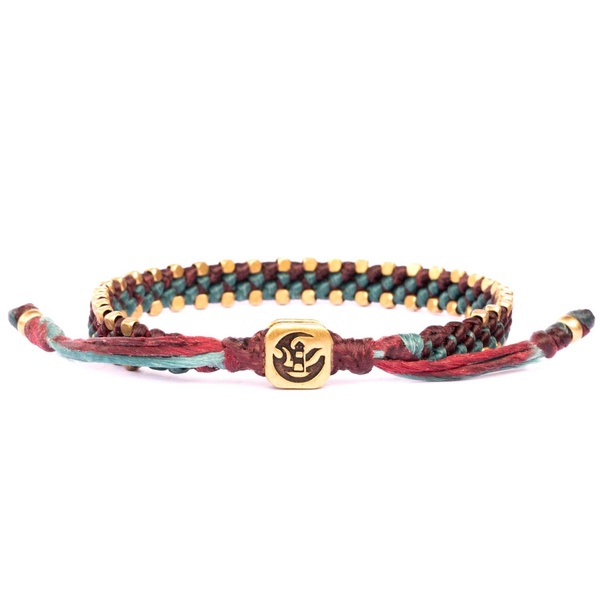 Brass & Wine Aquagreen Rope Bracelet For Women. Harrogate Connection