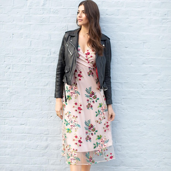 Grace Midi Dress - Blushing Blooms