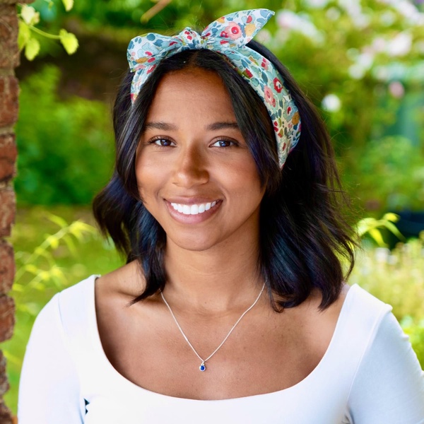 Grey Betsy Headscarf Made With Liberty Fabric