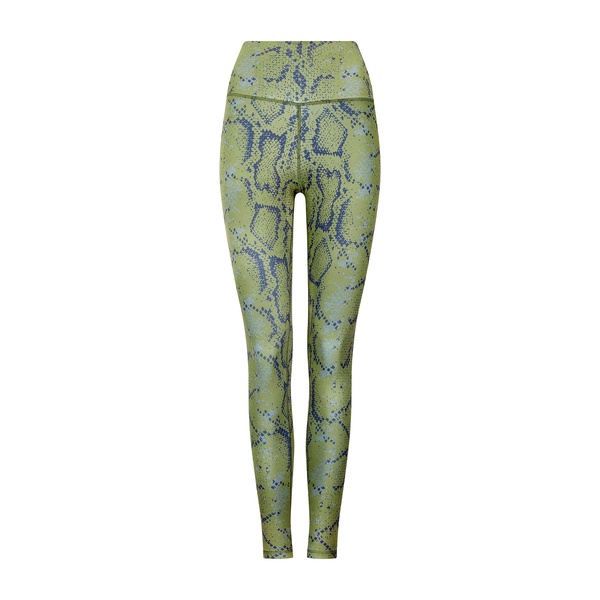 High Rise Legging - Olive Snake