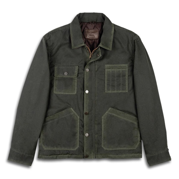 Ranger Wax Canvas Work Jacket - Forest Green