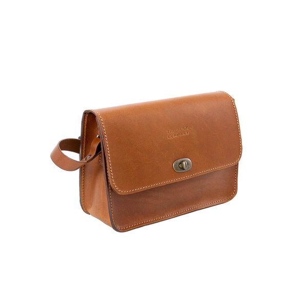 Leather Crossbody Cuoio Brown