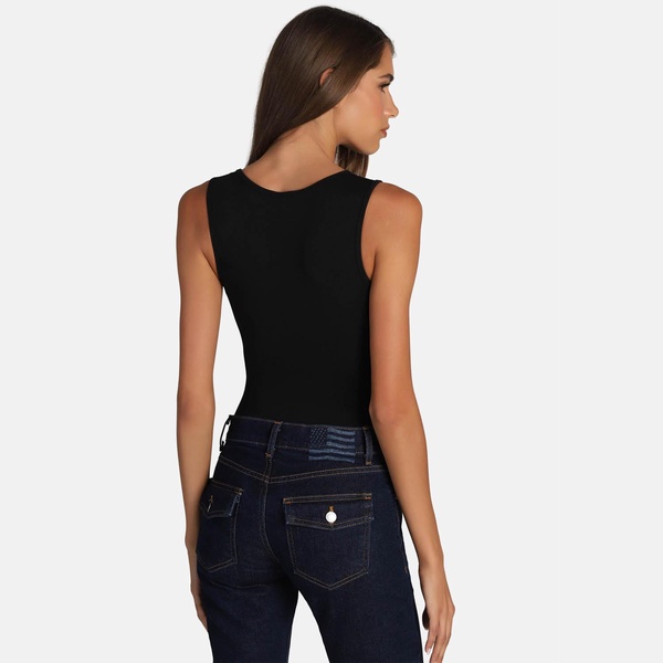 Tanktop Sleeveless Bodysuit - Black