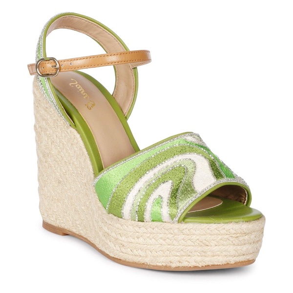 Marcilia Multi Green - Platform Wedges