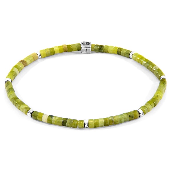 Green Jade Tekapo Silver & Stone Bracelet