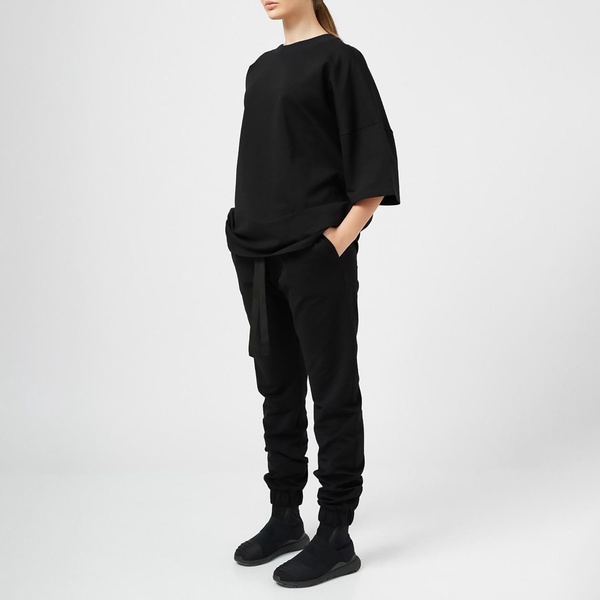 Black Cotton Slim Joggers