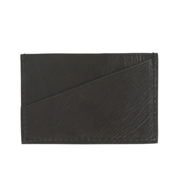 Classic Black Leather Credit Card Holder