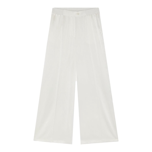 Lexi Sports Luxe Silk Trouser - Ivory