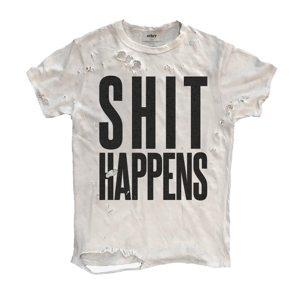 Shit Happens Thrasher T-Shirt | White