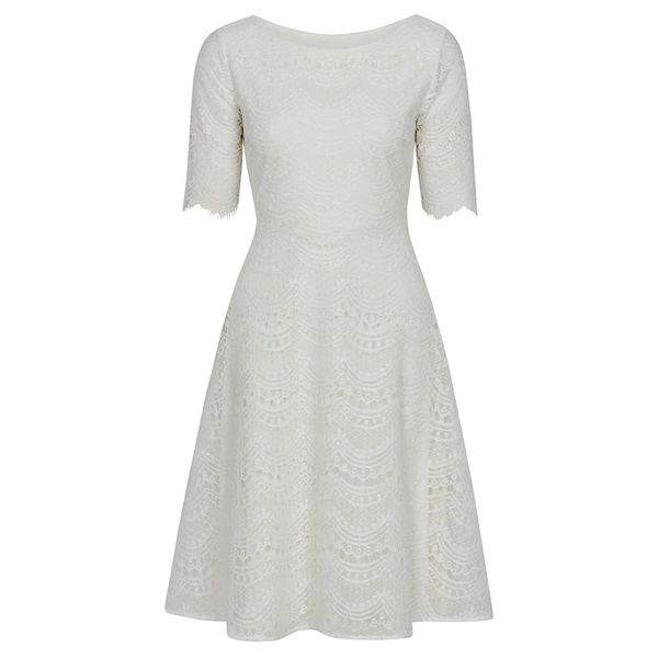 Evie Lace Wedding Dress In Ivory Lace