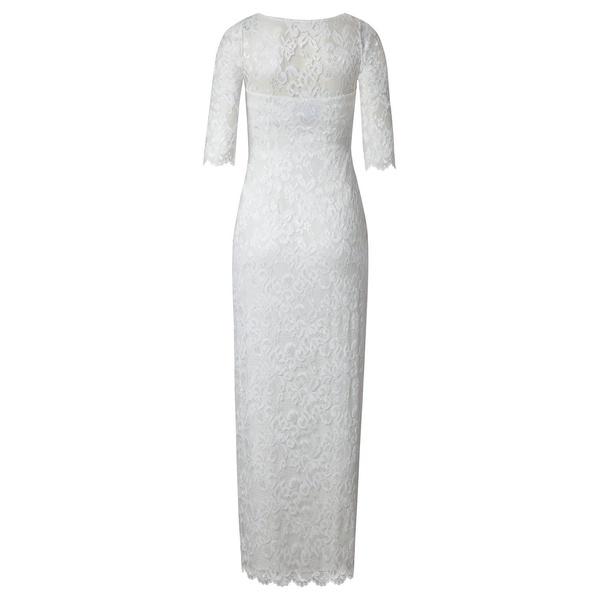 Lila Lace Wedding Gown In Ivory