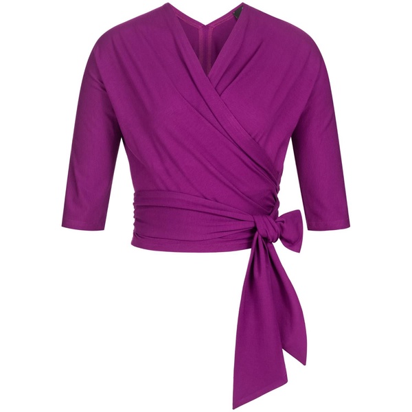 Wrap Top Hot Pink