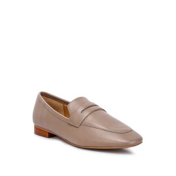 Liliana Taupe Classic Leather Penny Loafer