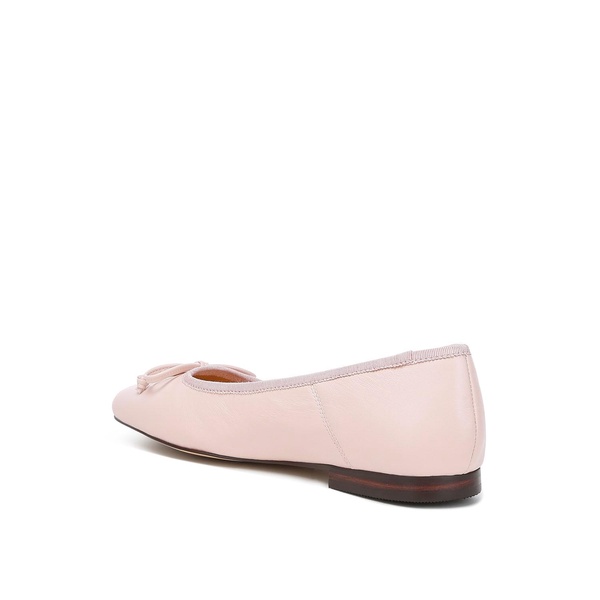 Lutten Square-Toe Bow Ballerinas In Pink