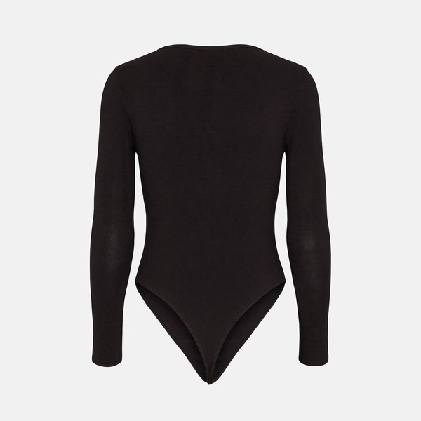 Erla Long Sleeve Bodysuit - Black