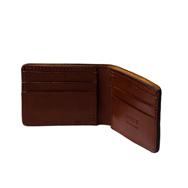 Leather Wallet In Cuoio Havana