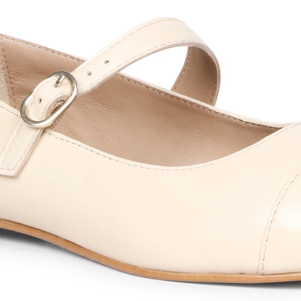 Garlen - Flat Ballerinas - Cream