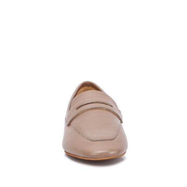 Liliana Taupe Classic Leather Penny Loafer