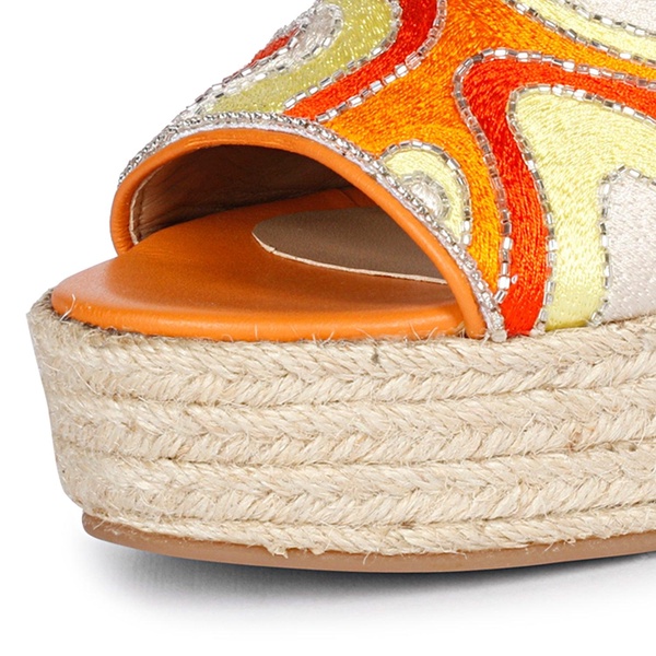 Marcilia Multi Orange - Platform Wedges