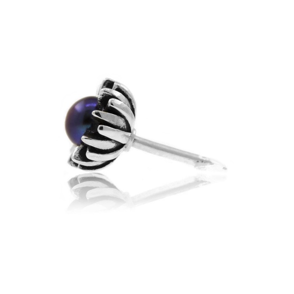 Dahlia Bud Pearl Lapel Pin/Tie Pin