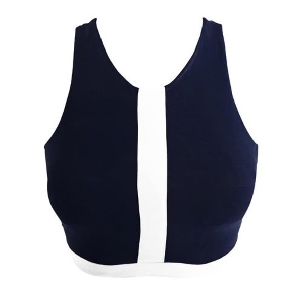 Charlotte Swim and Gym Top - Navy