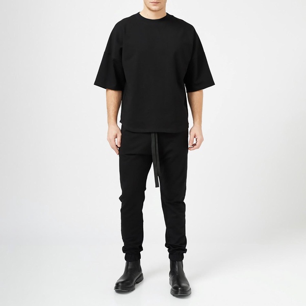 Black Cotton Oversize Top