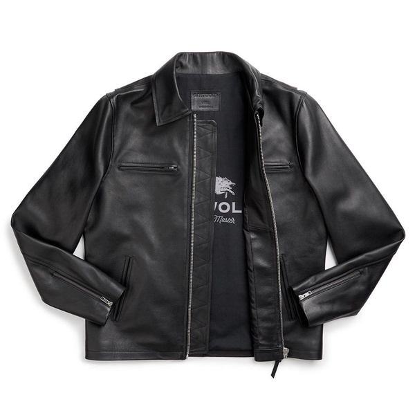 Rainier Moto Leather Jacket - Black