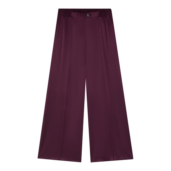 Lexi Sports Luxe Silk Trousers - Berry