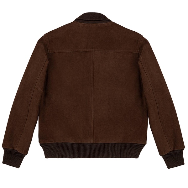 Voyageurs Bomber Suede Jacket-Hazelnut