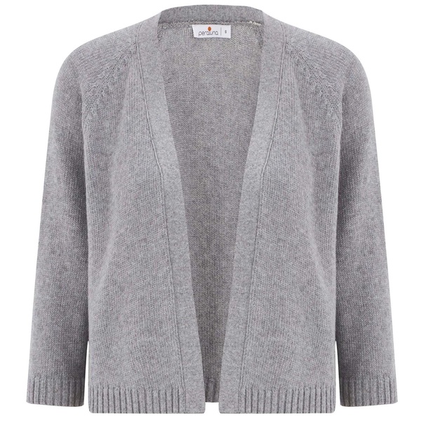 Cashmere Blend Bolero Cardigan - Grey